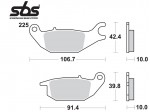 Τακάκια SBS 225CT (FA343)(FD331)